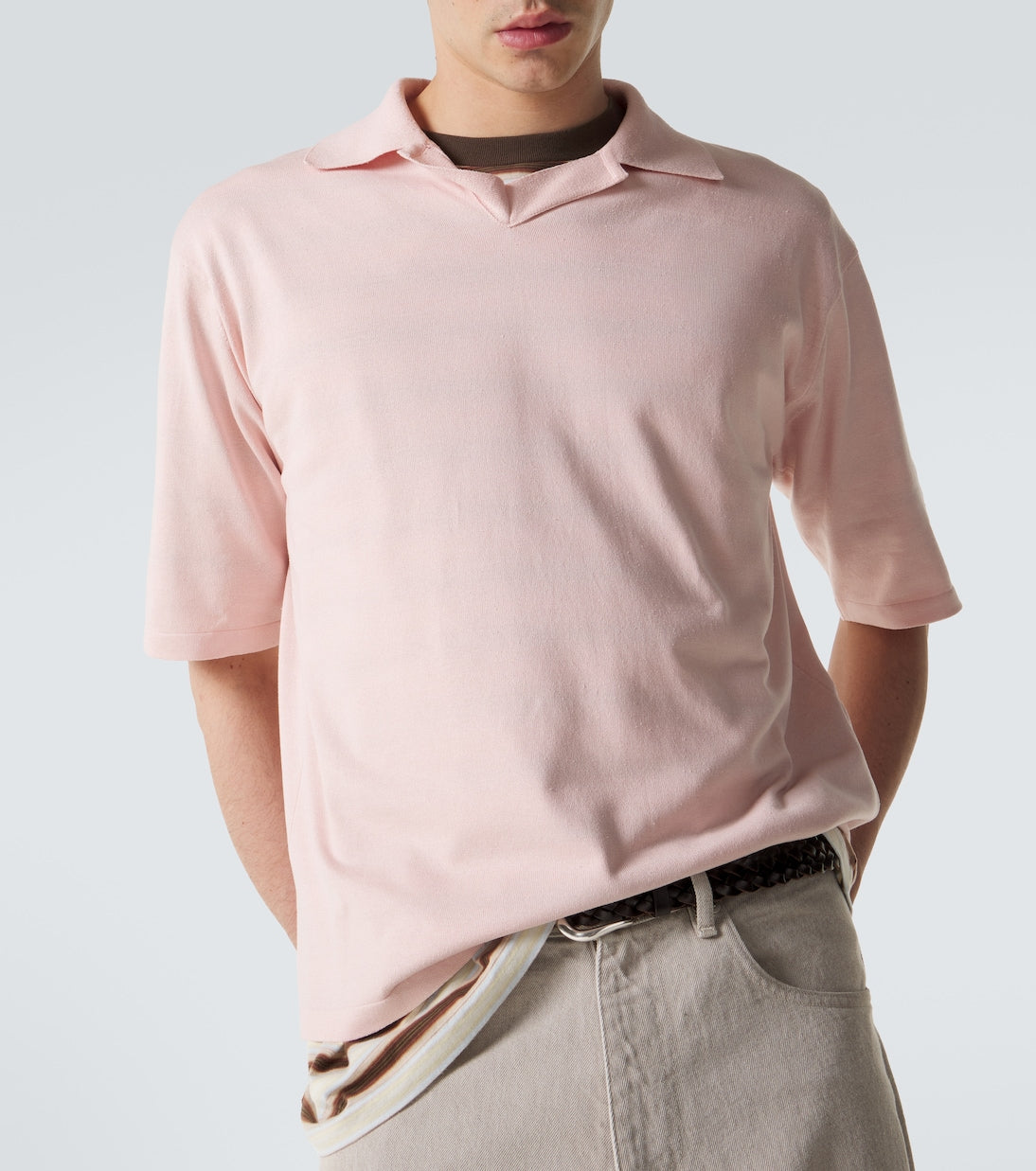 Auralee - Silk polo shirt