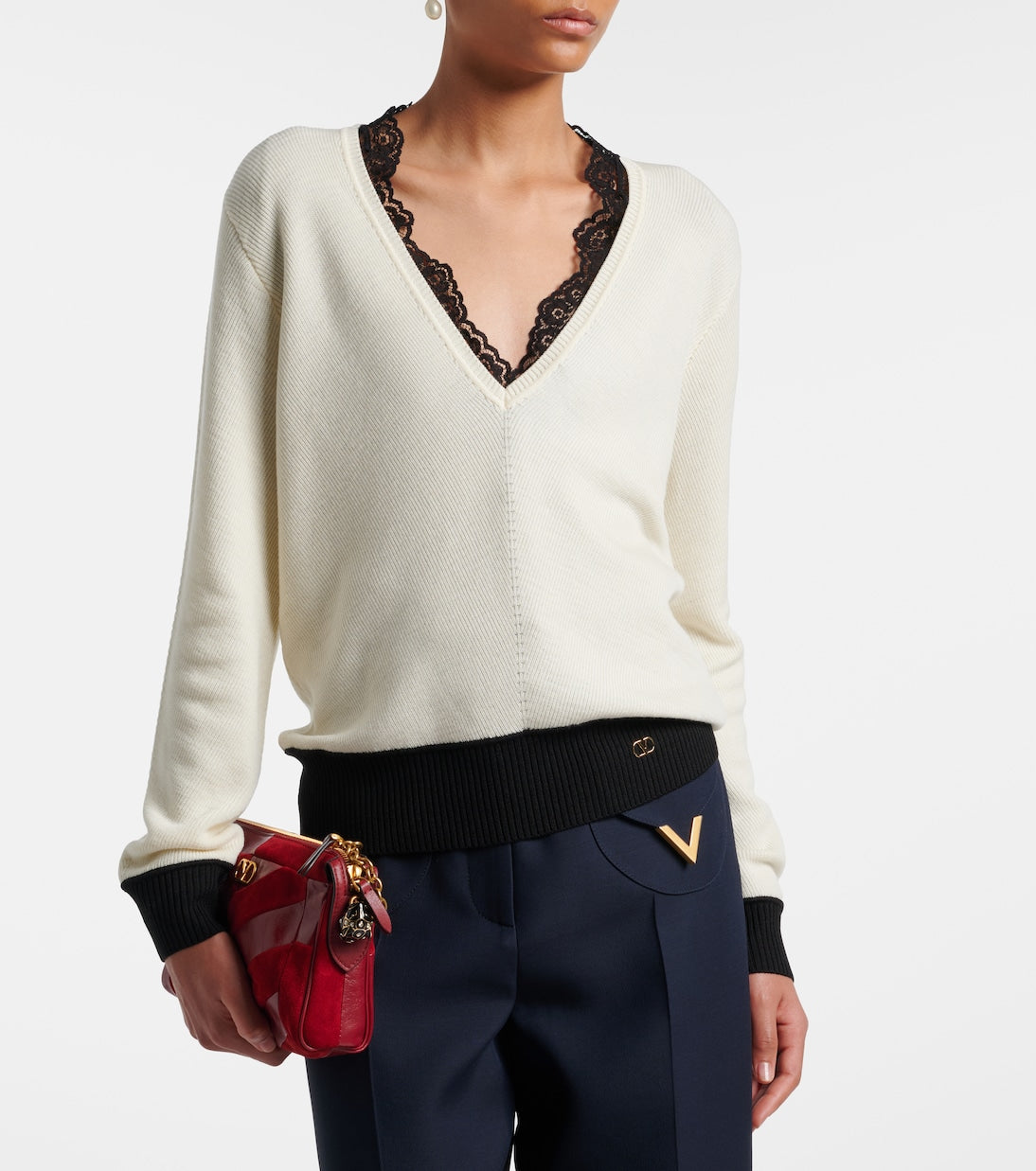 Valentino Garavani - VLogo wool-blend sweater