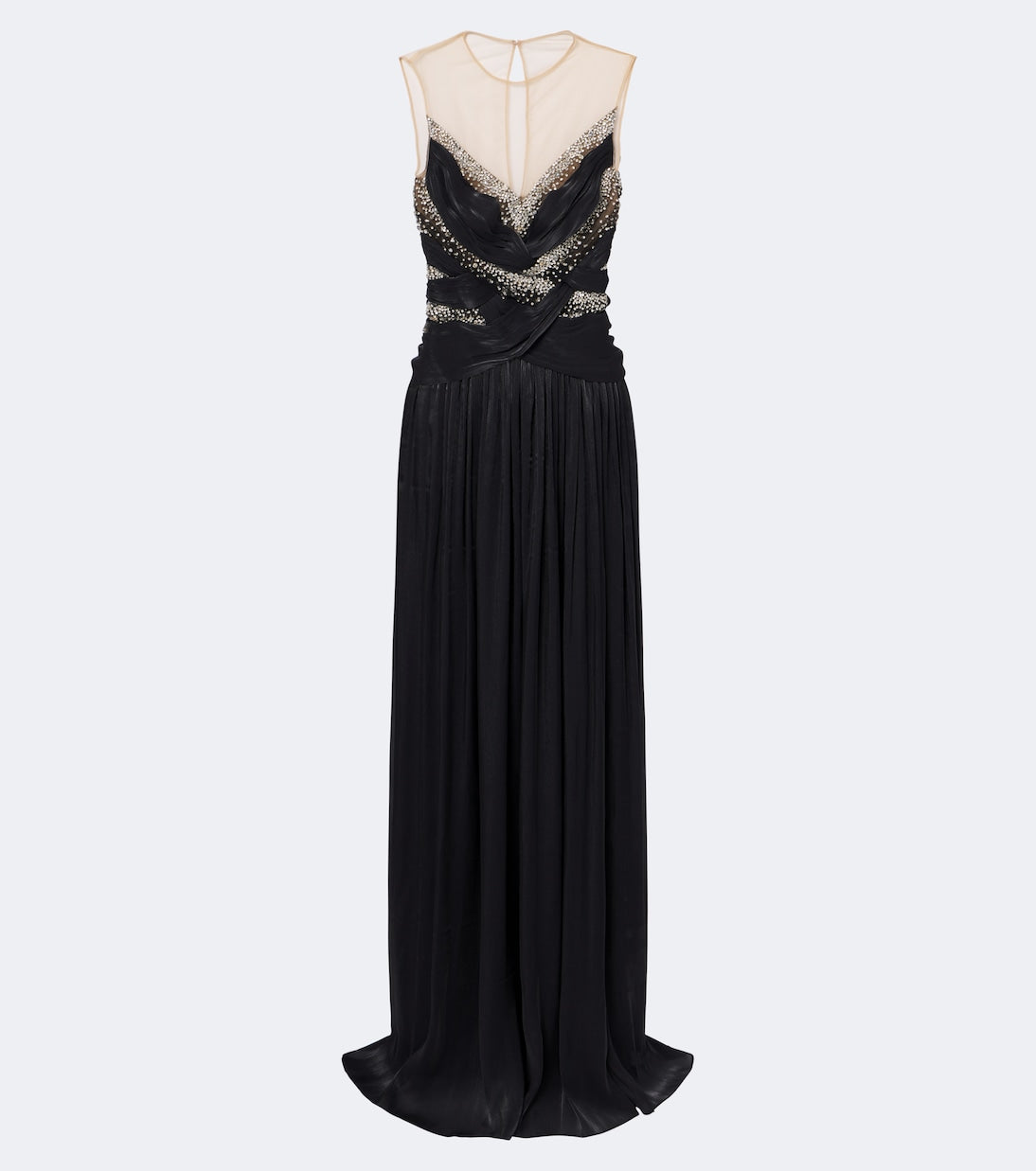 Costarellos - Branka embellished georgette gown