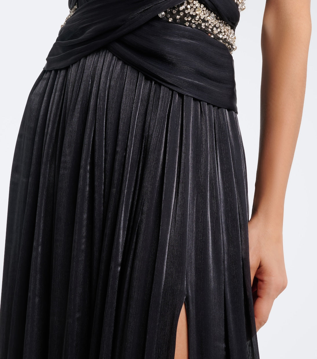 Costarellos - Branka embellished georgette gown