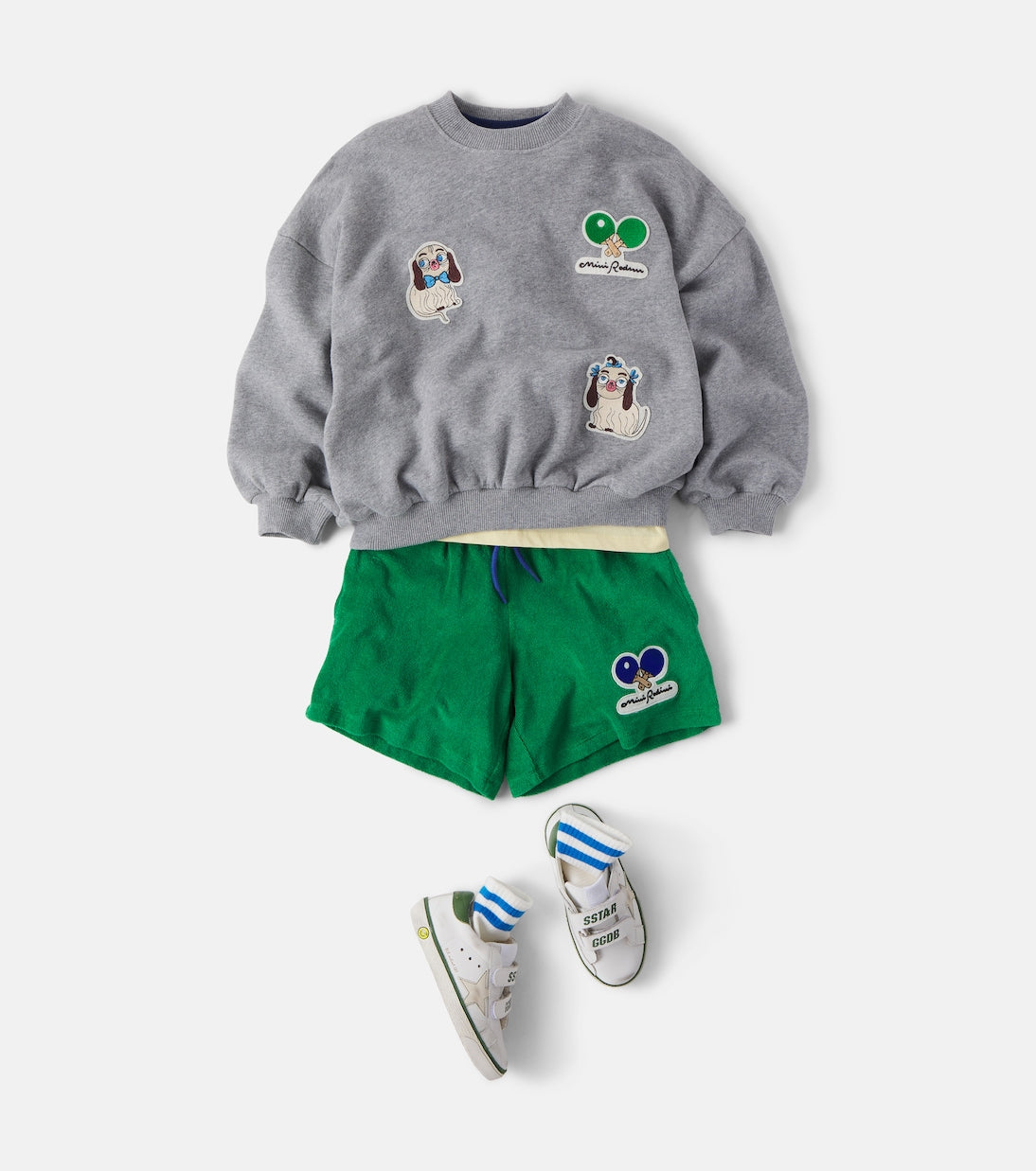 Mini Rodini - Minibabies patch-appliqué jersey sweatshirt