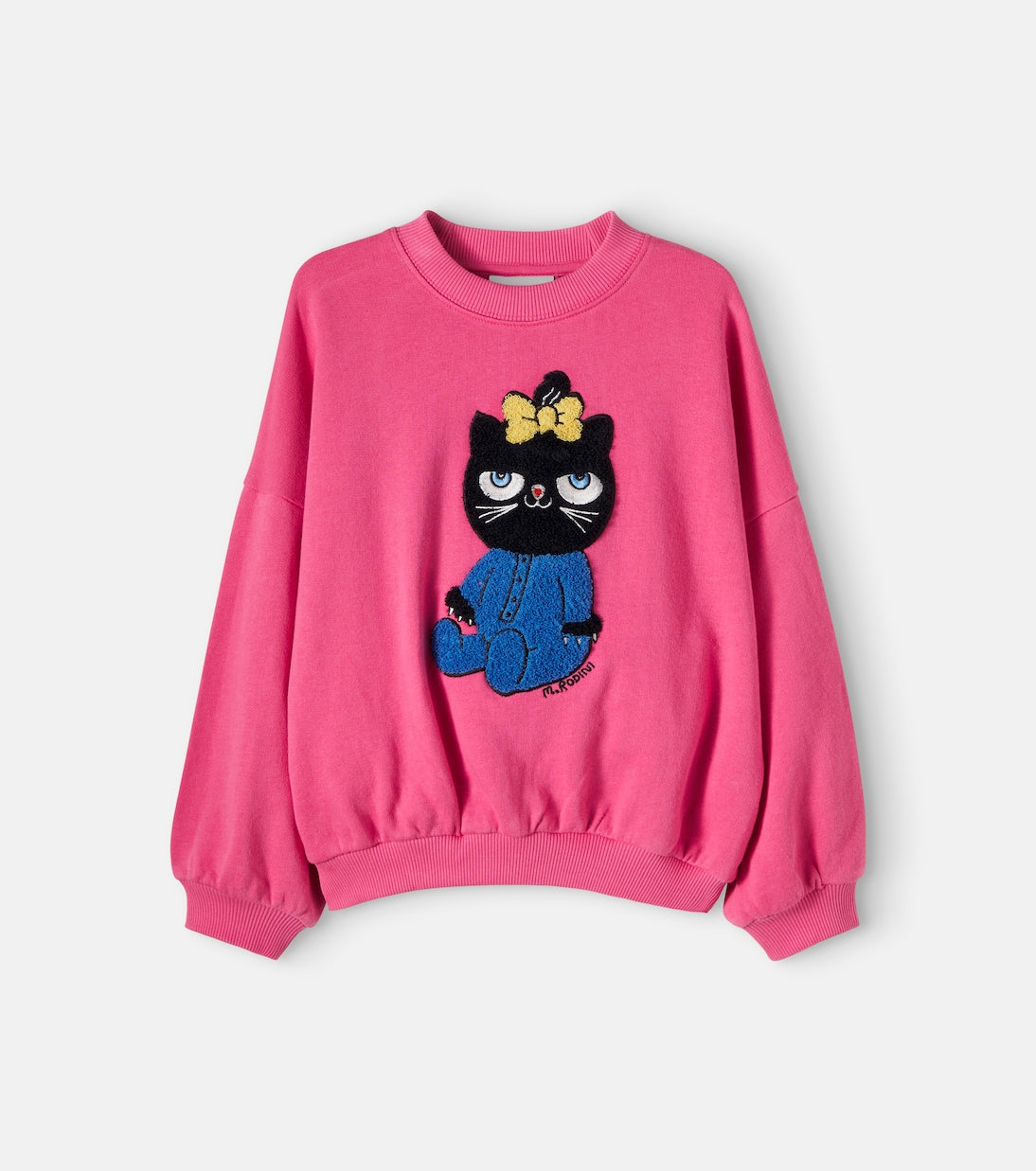 Mini Rodini - Cat patch-appliqué jersey sweatshirt