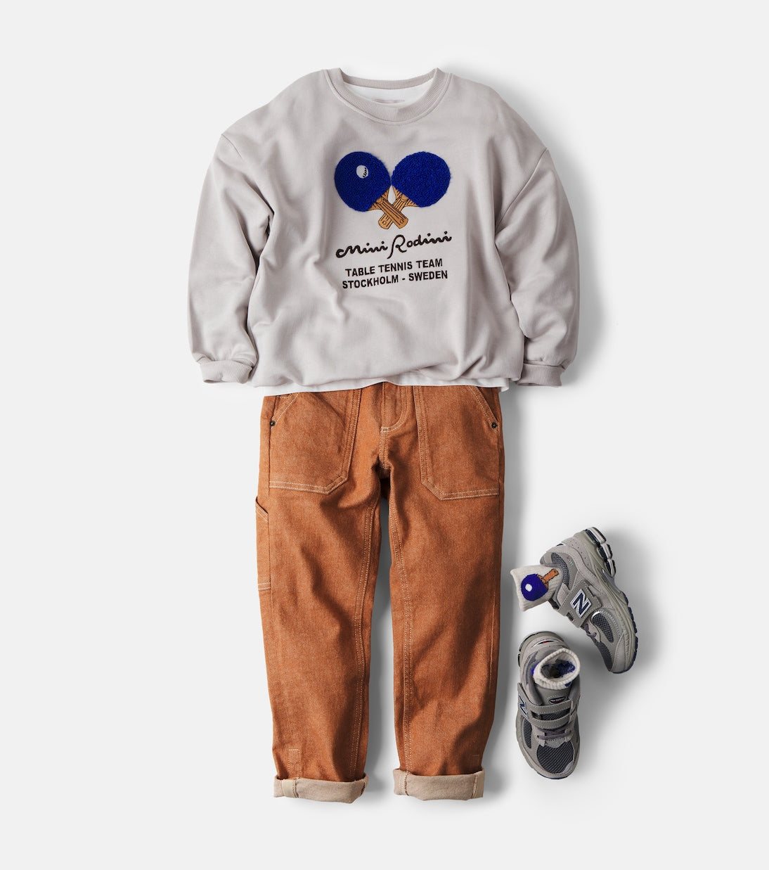 Mini Rodini - Embroidered cotton jersey sweatshirt