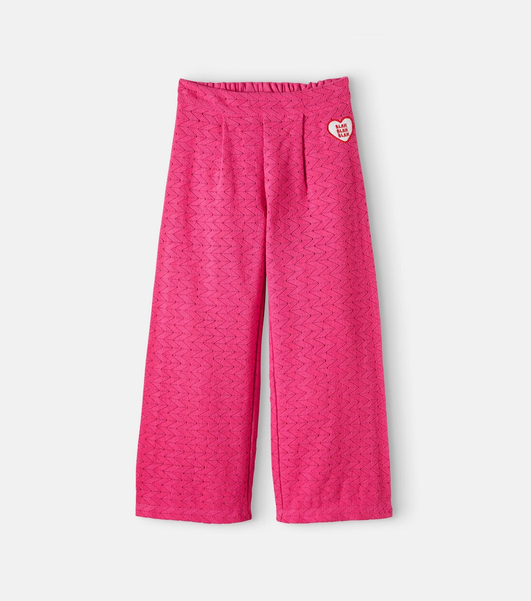 Mini Rodini - Crochet cotton wide-leg pants