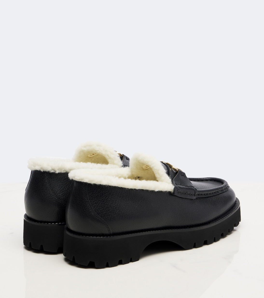 Valentino Garavani - VLogo leather loafers