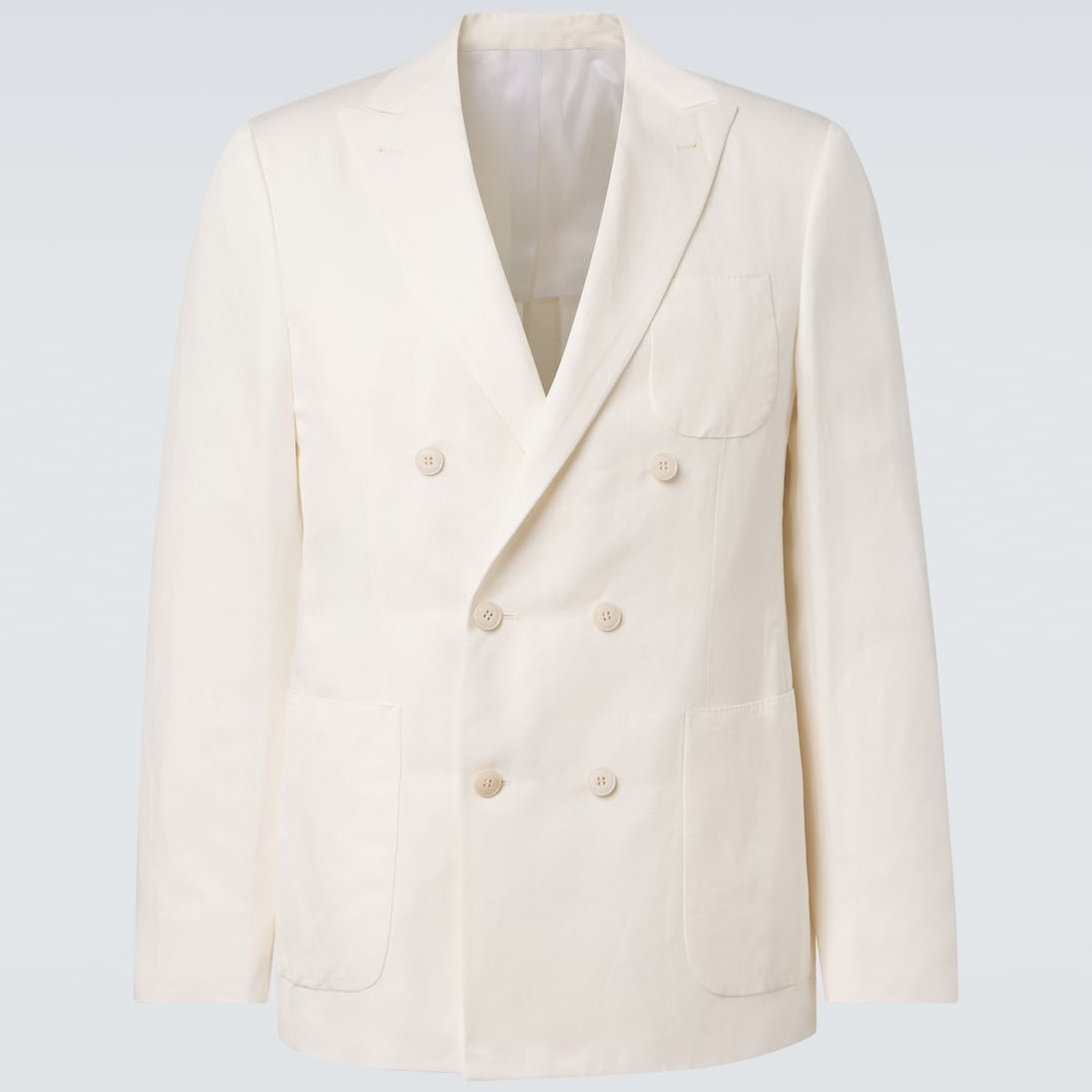 Canali - Kei linen and silk suit jacket