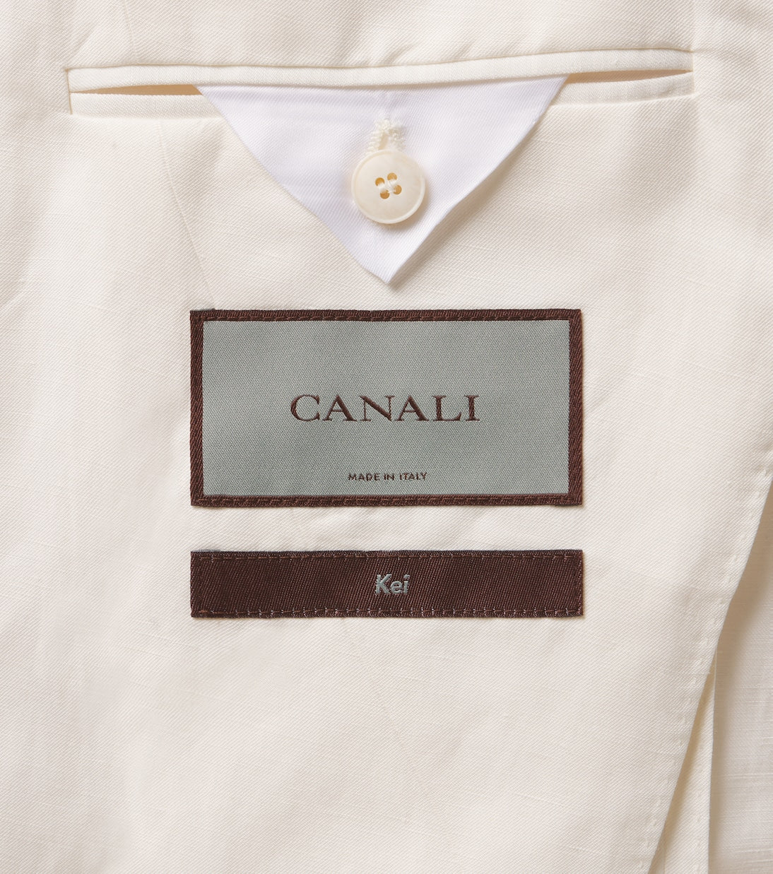 Canali - Kei linen and silk suit jacket