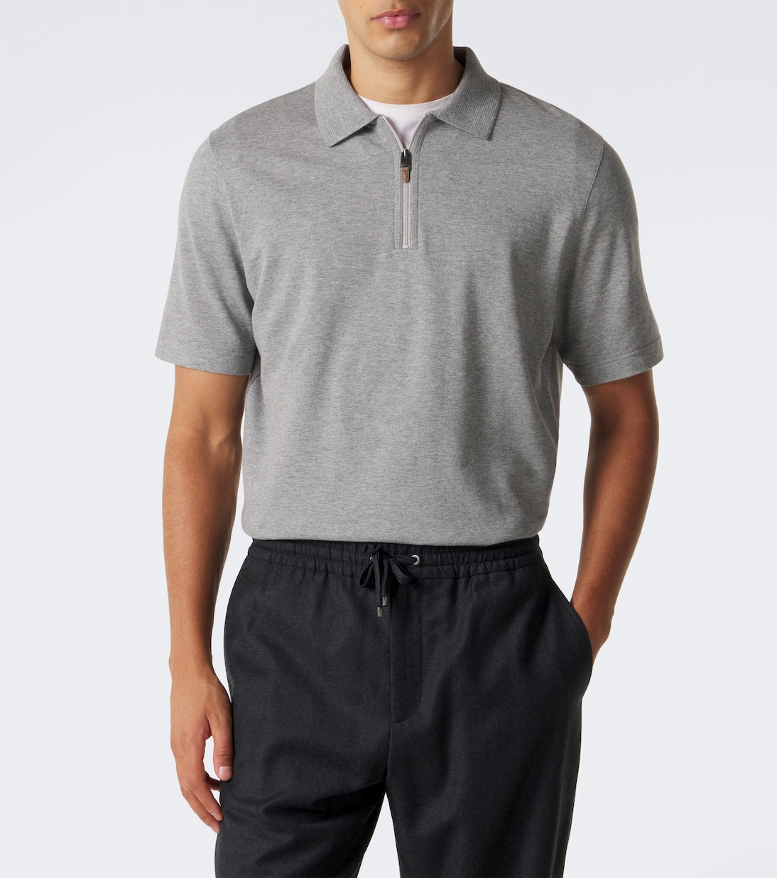 Canali - Cotton and cashmere polo sweater