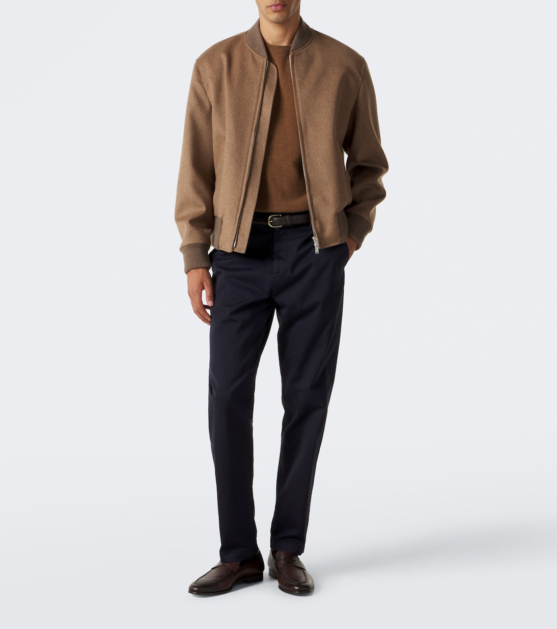 Canali - Cotton straight chinos
