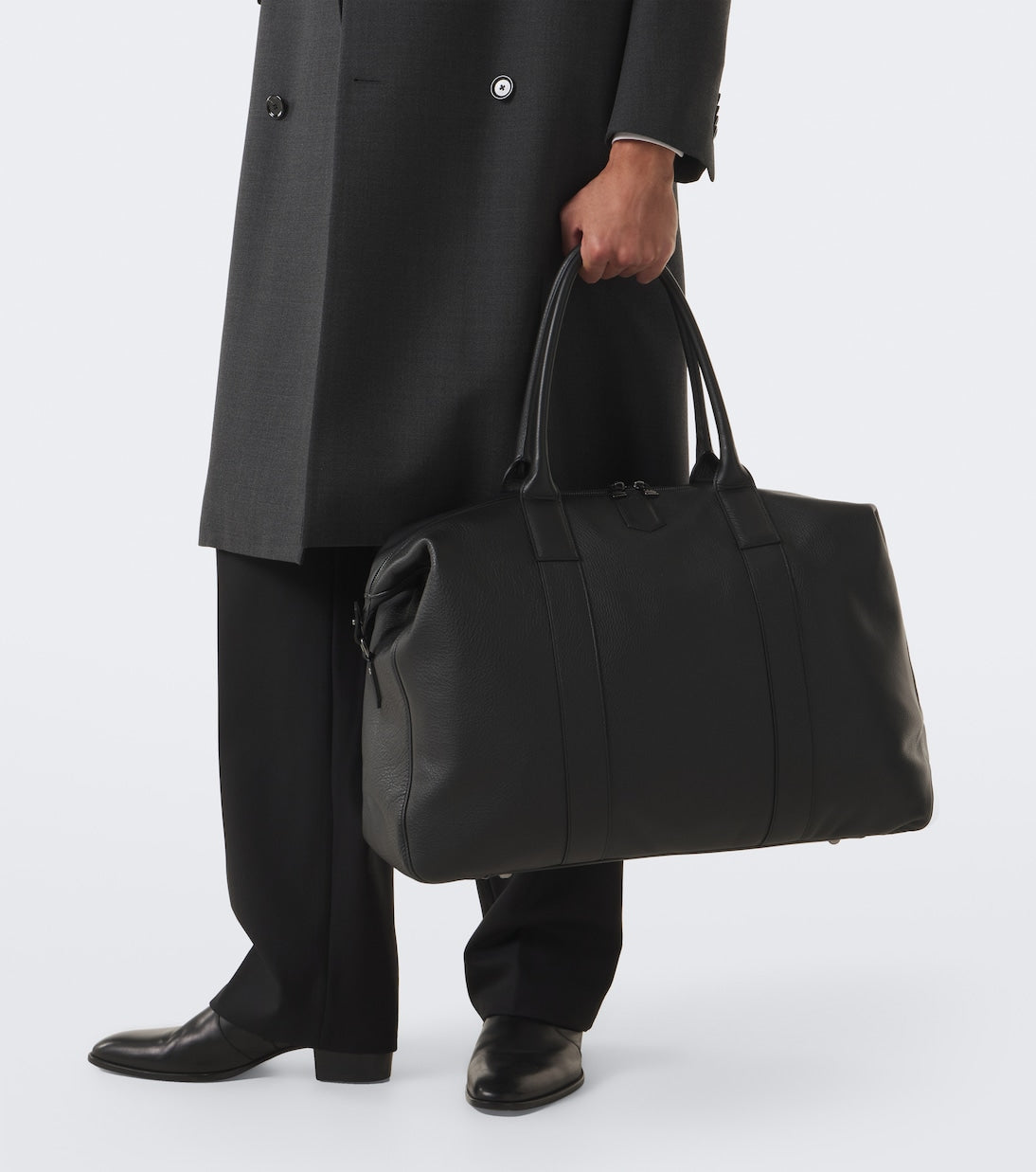 Canali - Leather duffel bag