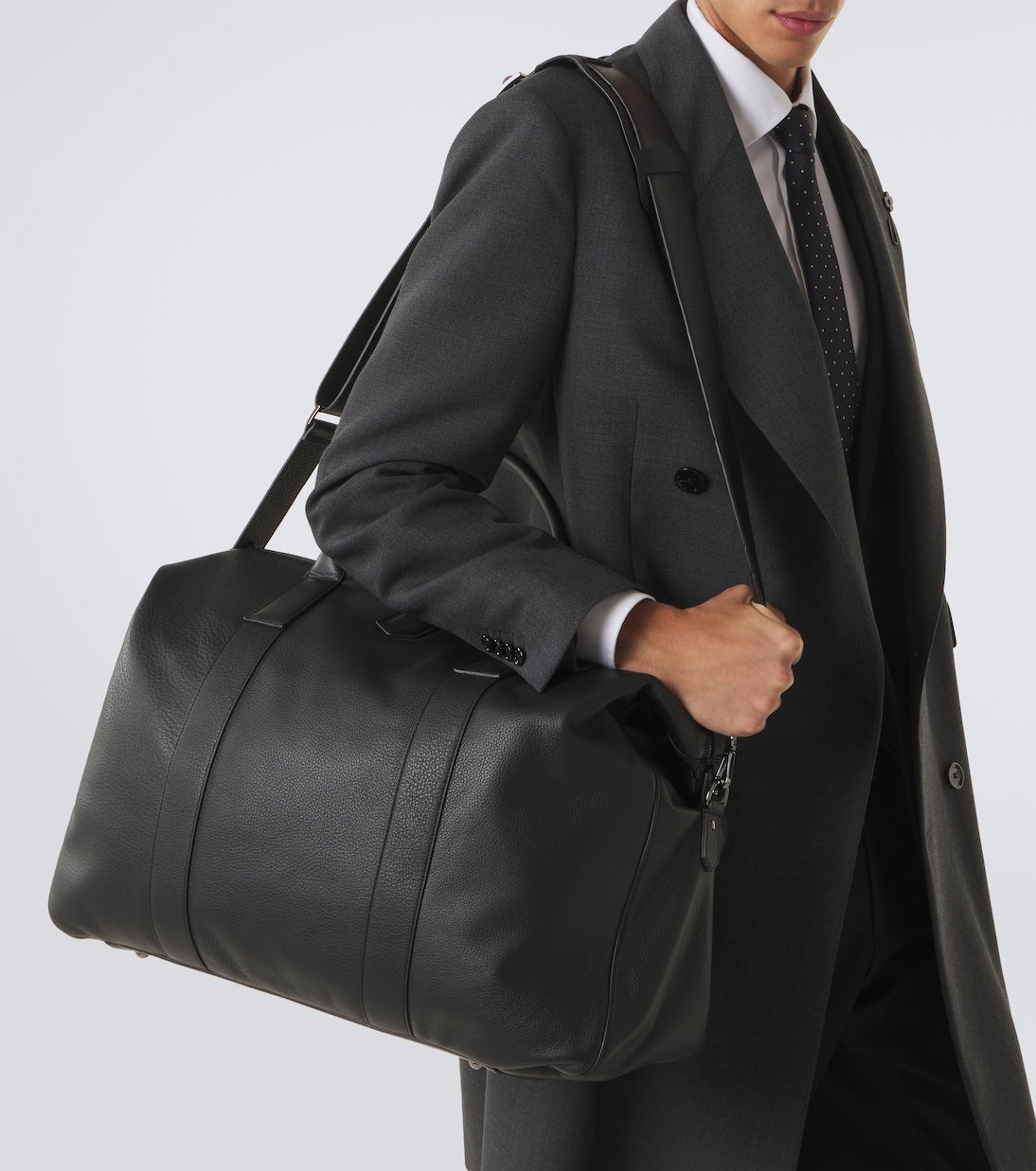 Canali - Leather duffel bag
