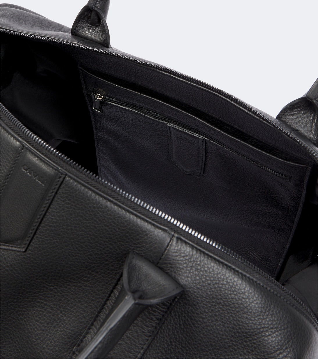 Canali - Leather duffel bag
