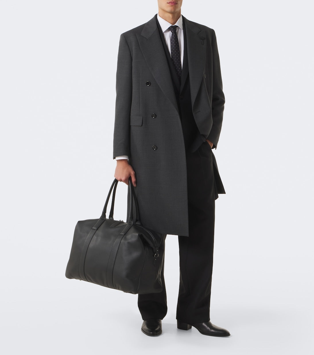 Canali - Leather duffel bag