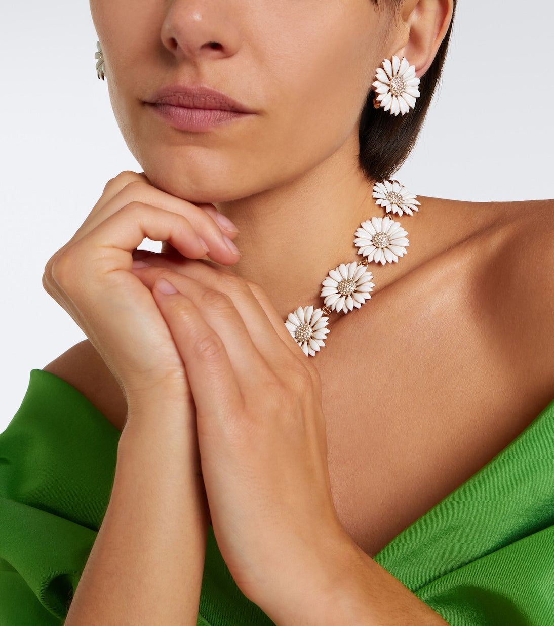 Carolina Herrera - Floral embellished earrings