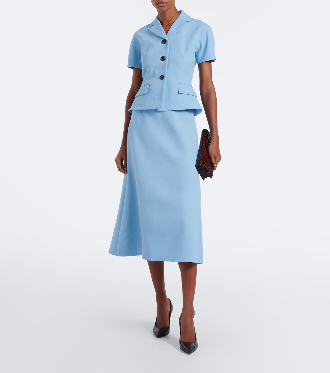 Emilia Wickstead - Alexina wool crêpe midi dress