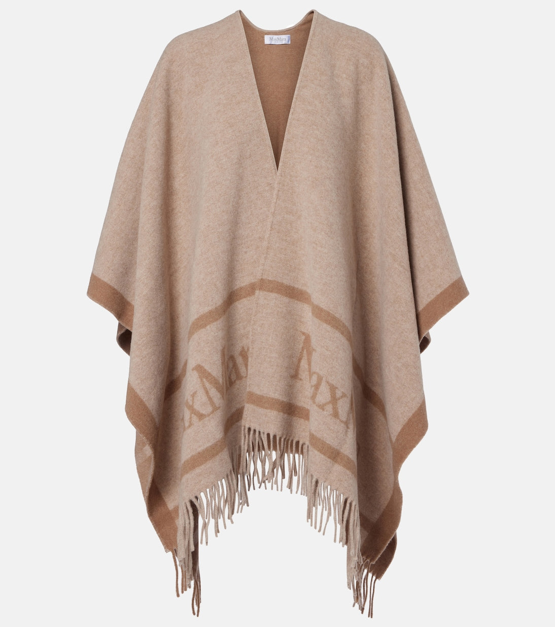 Max Mara - Fringed wool scarf