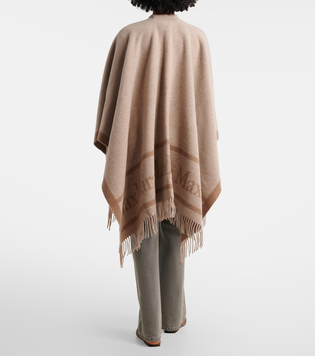 Max Mara - Fringed wool scarf