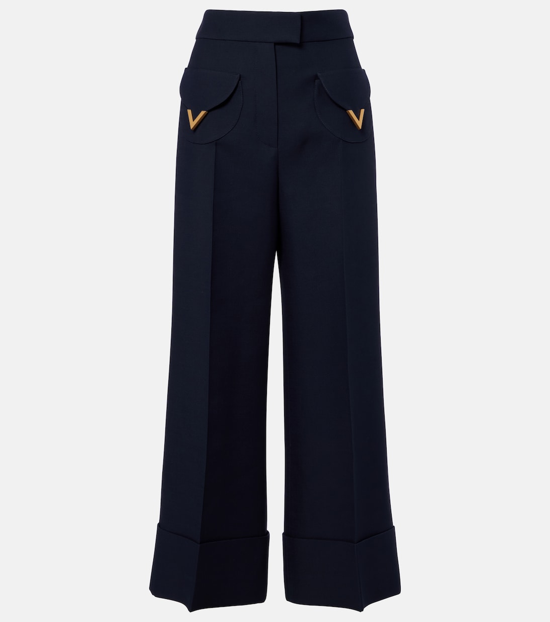 Valentino Garavani - VGold Crepe Couture wide-leg pants