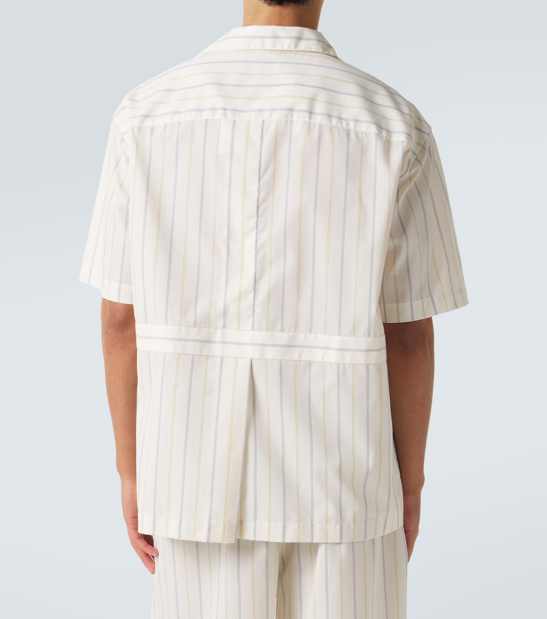 Calvin Klein Collection - Nathaniel striped bowling shirt