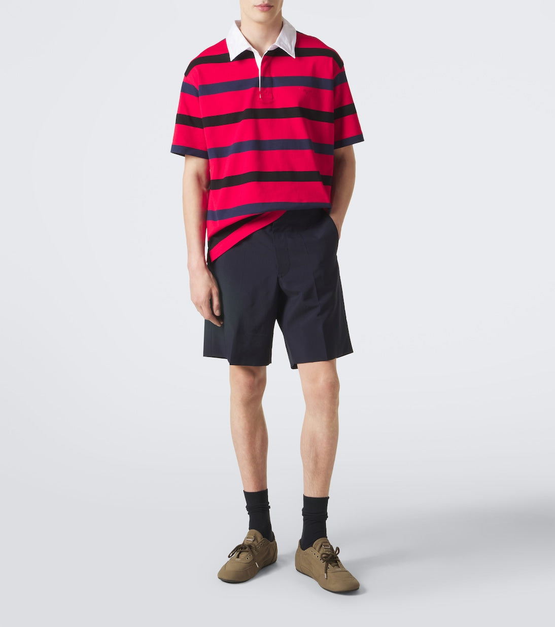 Prada - Collapse canvas sneakers