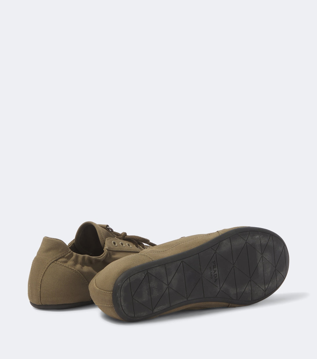 Prada - Collapse canvas sneakers