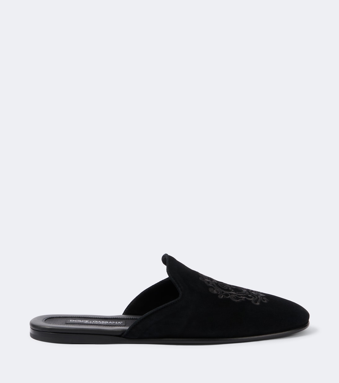Dolce&Gabbana - Embroidered suede mules