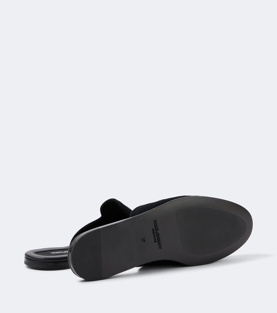 Dolce&Gabbana - Embroidered suede mules