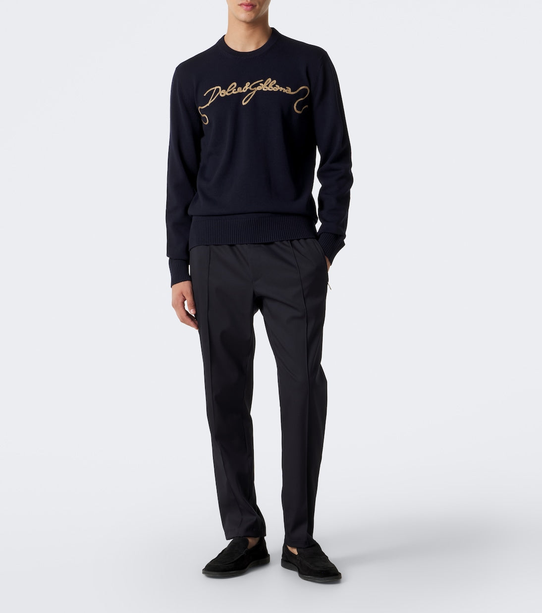 Dolce&Gabbana - Wool-blend gabardine tapered pants