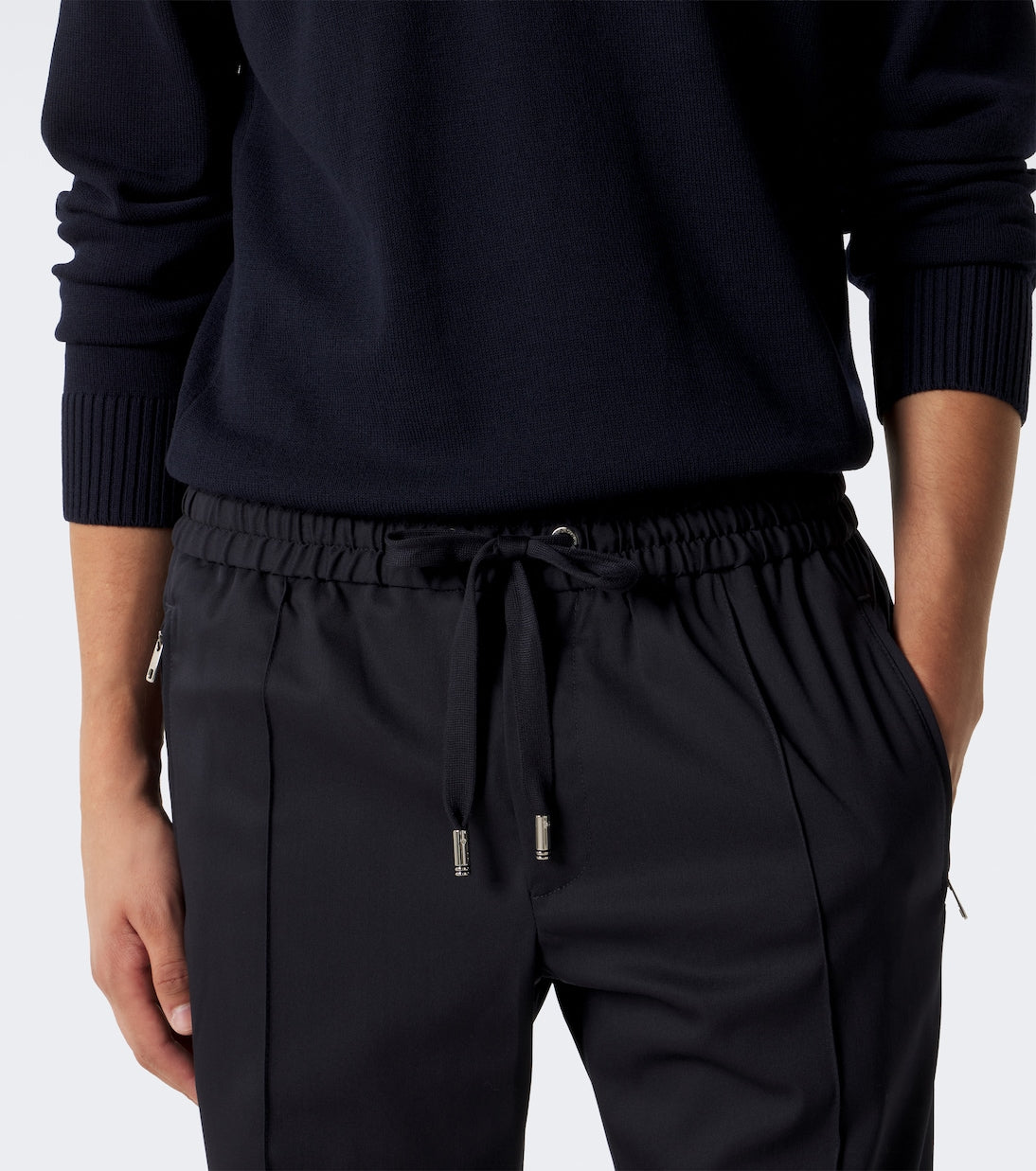 Dolce&Gabbana - Wool-blend gabardine tapered pants
