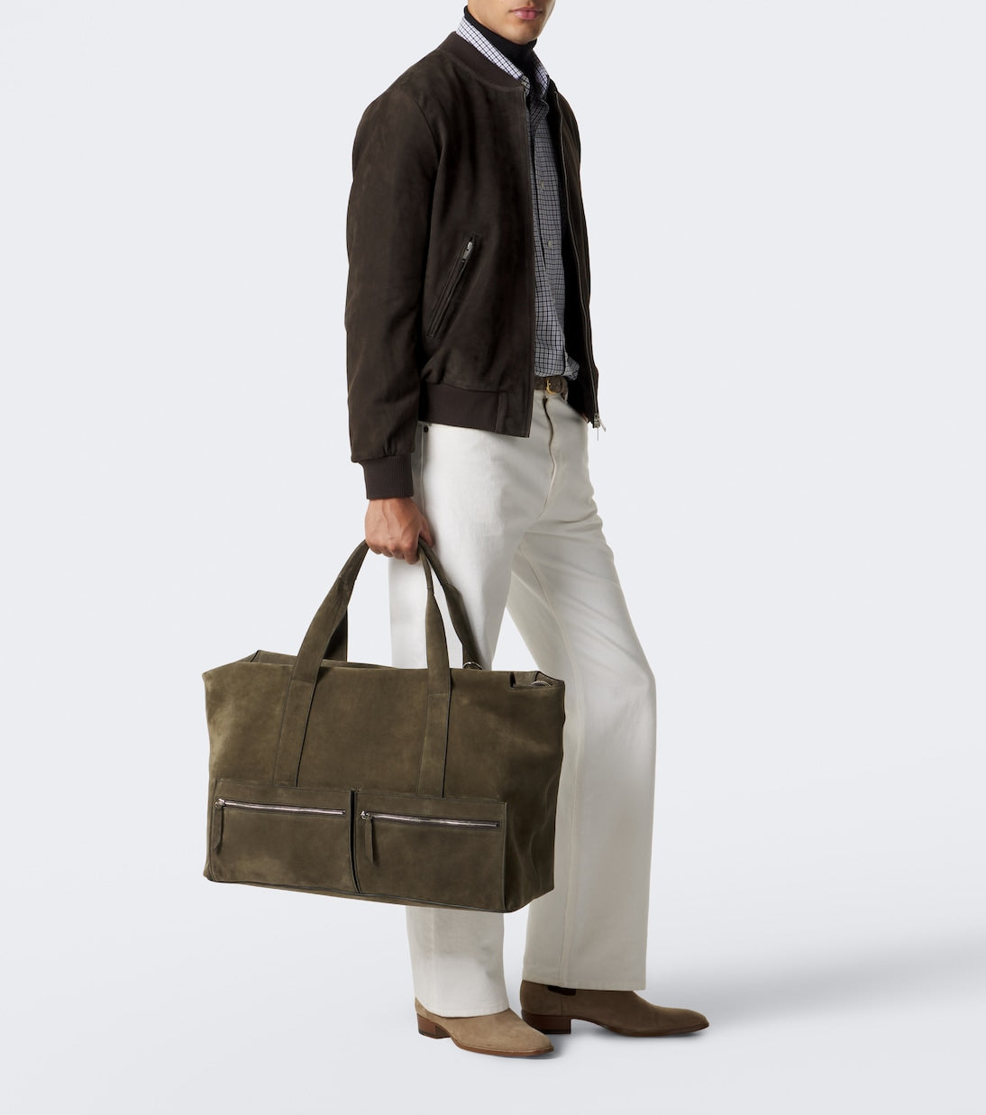 Métier - Racer 53 suede duffel bag