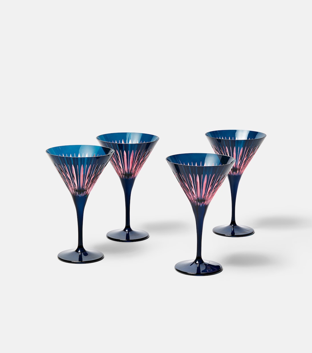 L'Objet - Prism set of 4 martini glasses