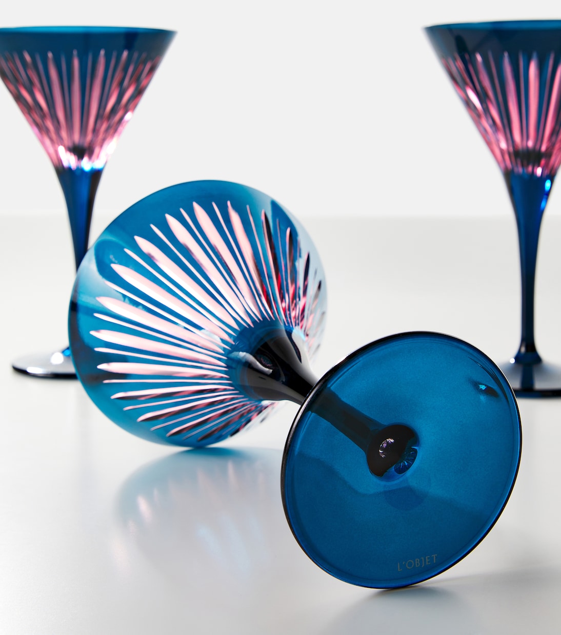 L'Objet - Prism set of 4 martini glasses