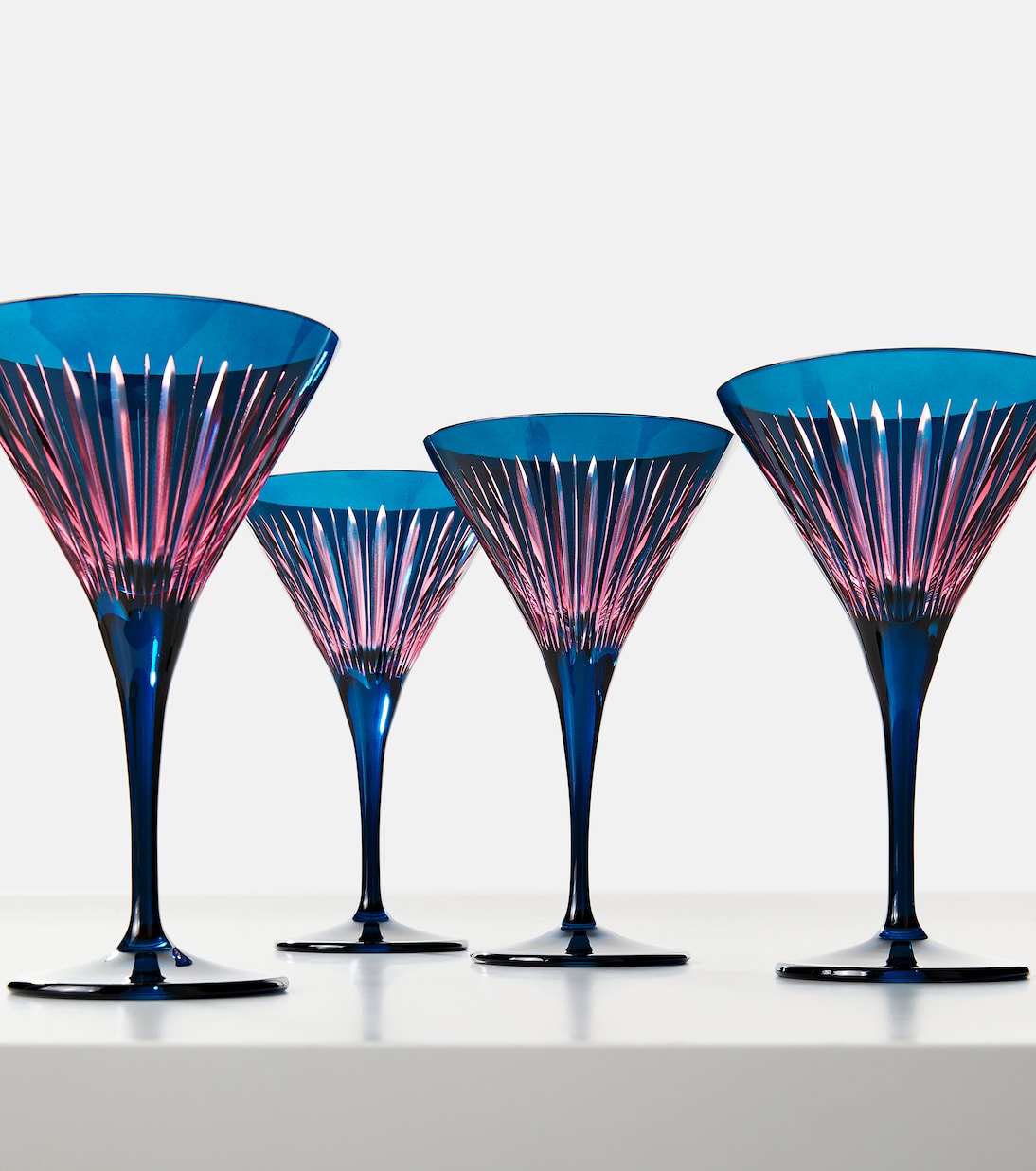 L'Objet - Prism set of 4 martini glasses