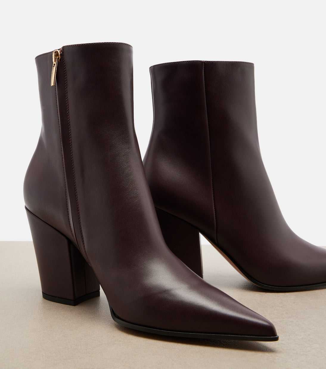 Gianvito Rossi - Keinna leather ankle boots
