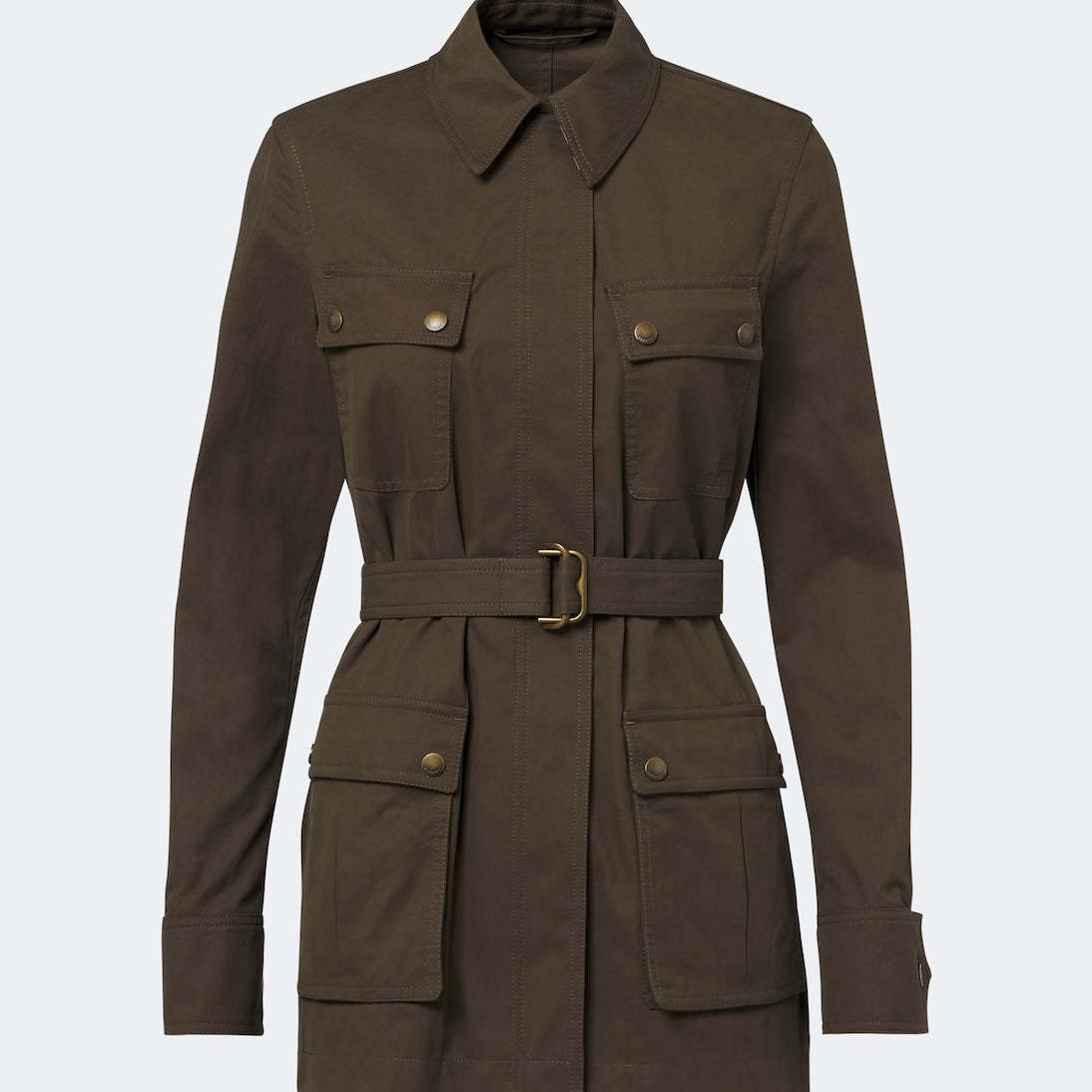 Burberry - Belted cotton-blend jacket