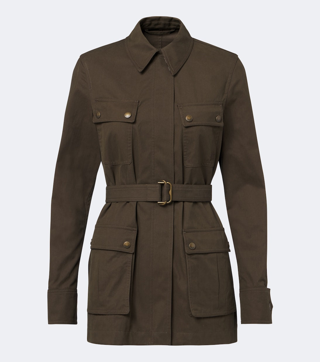 Burberry - Belted cotton-blend jacket