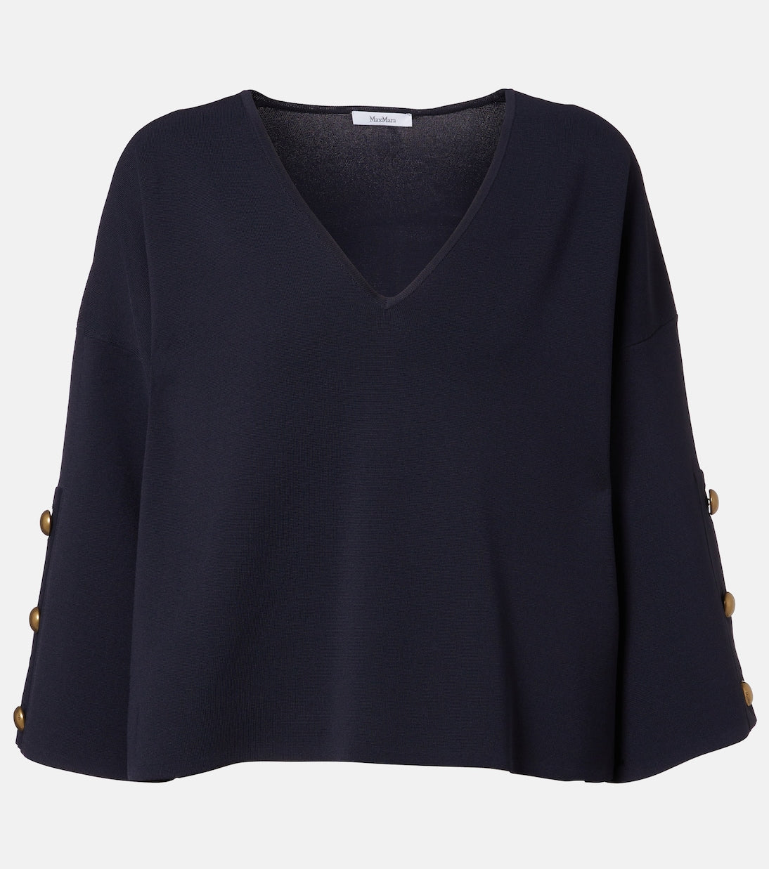 Max Mara - Embellished crêpe top