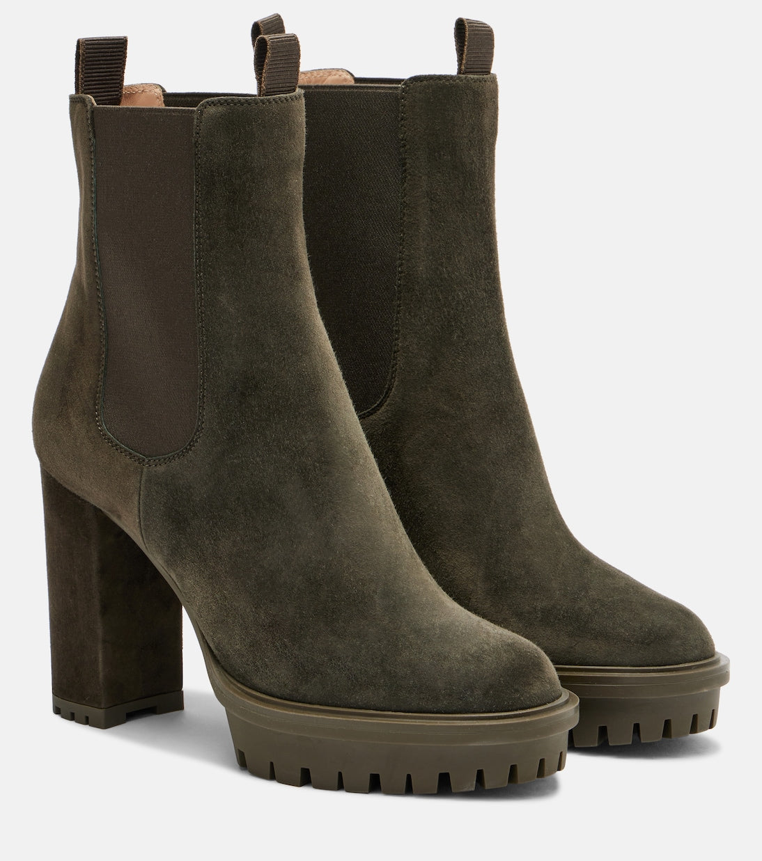 Gianvito Rossi - Barry suede platform ankle boots