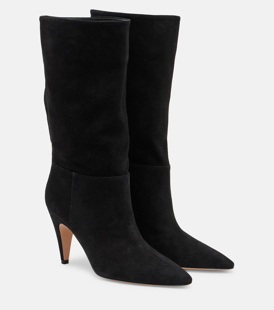 Gianvito Rossi - Elise suede mid-calf boots