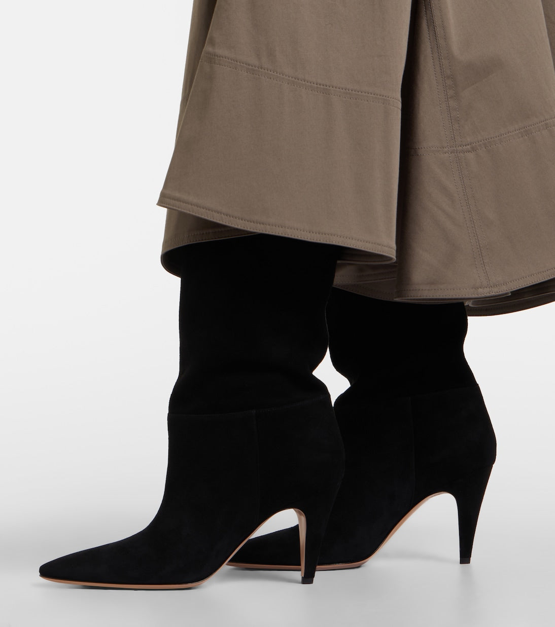 Gianvito Rossi - Elise suede mid-calf boots