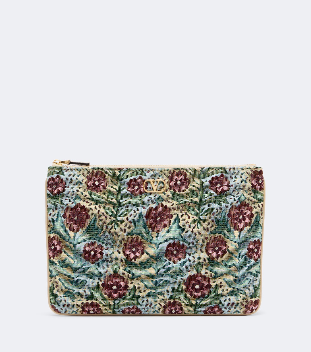 Valentino Garavani - VLogo floral jacquard pouch
