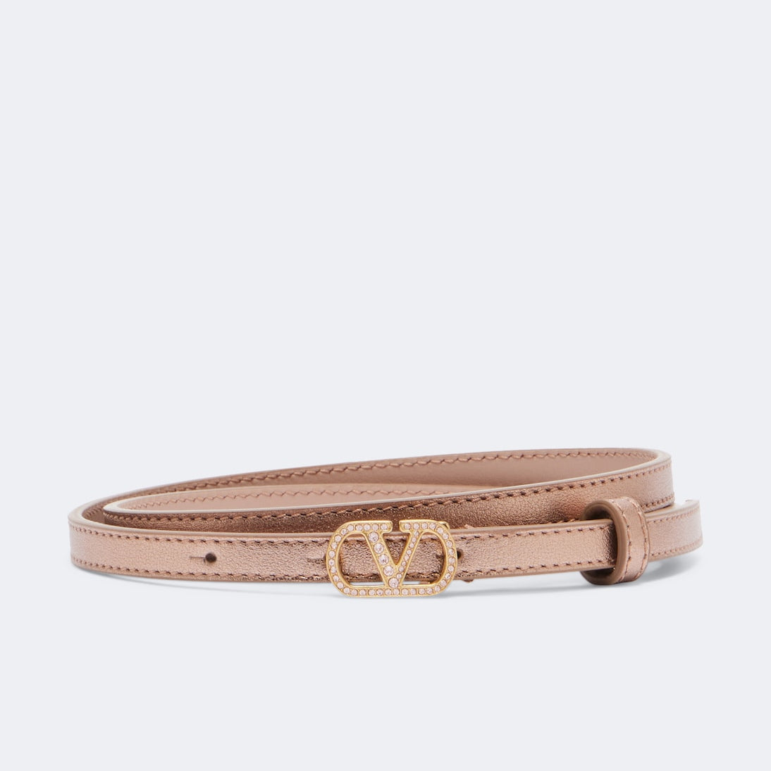 Valentino Garavani - VLogo metallic leather belt