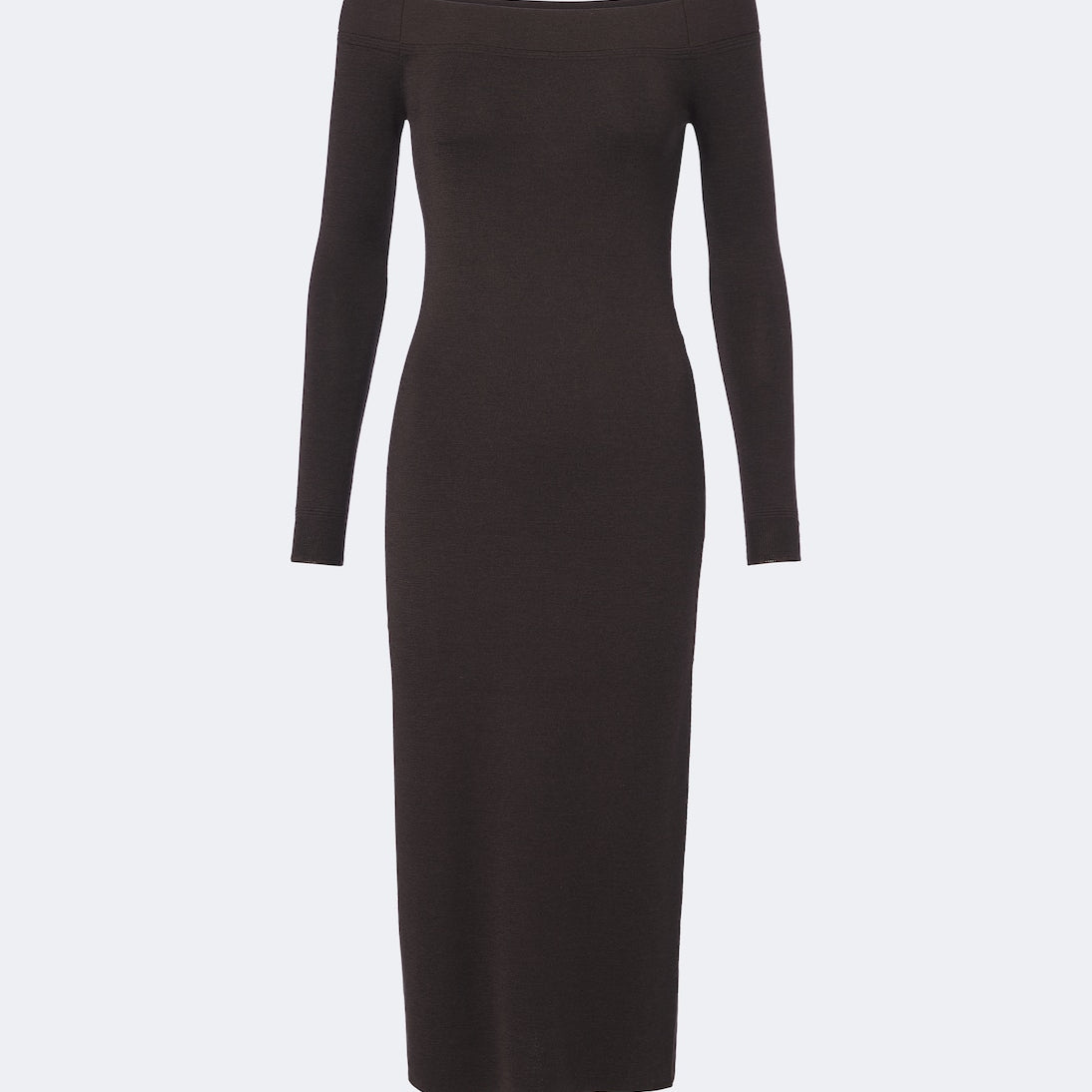 Tom Ford - Off-shoulder wool and silk midi dress