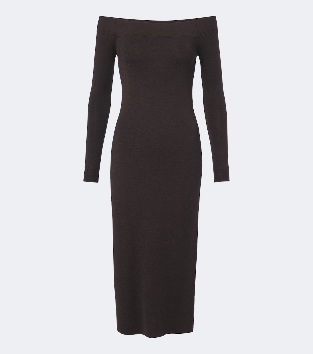 Tom Ford - Off-shoulder wool and silk midi dress