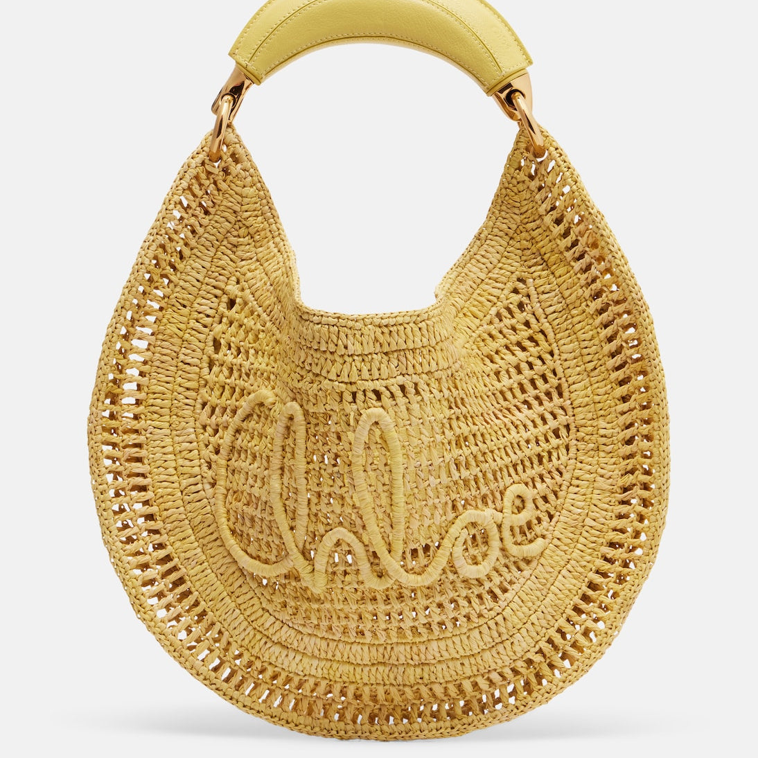 Chloé - Summer Banana raffia shoulder bag