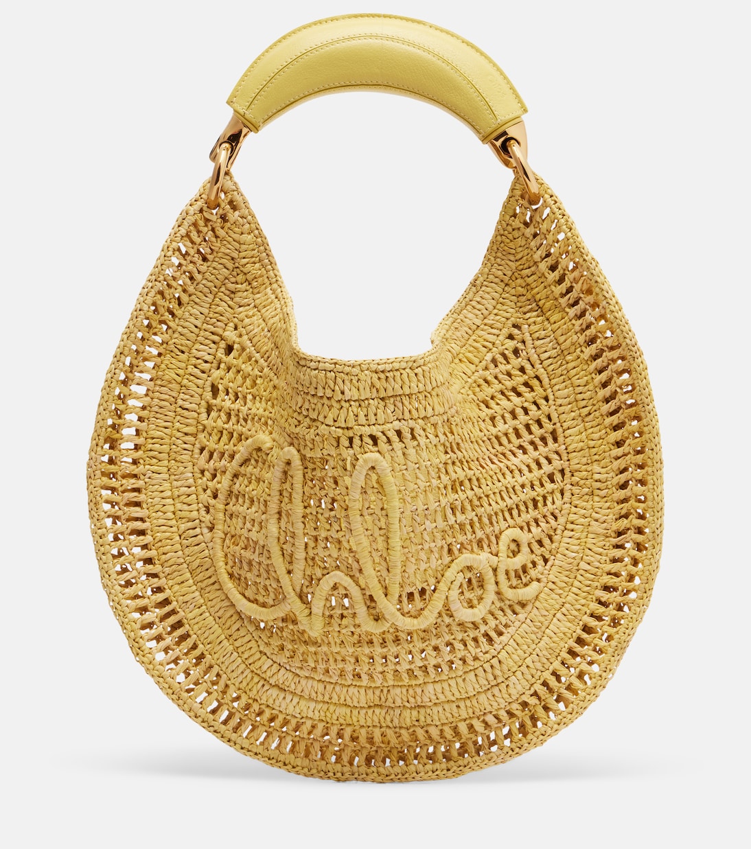 Chloé - Summer Banana raffia shoulder bag