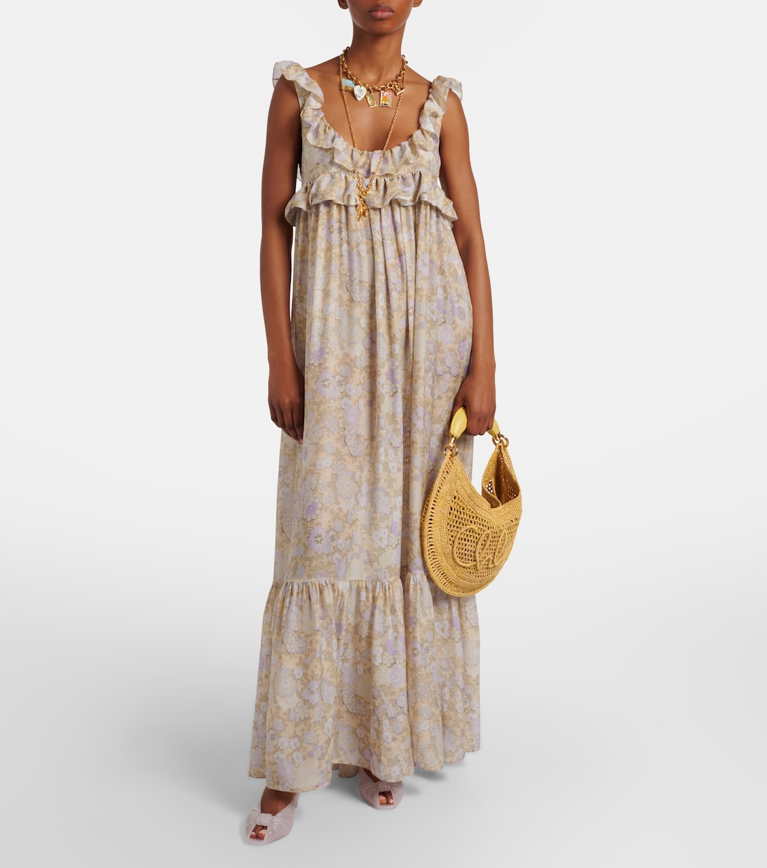 Chloé - Summer Banana raffia shoulder bag