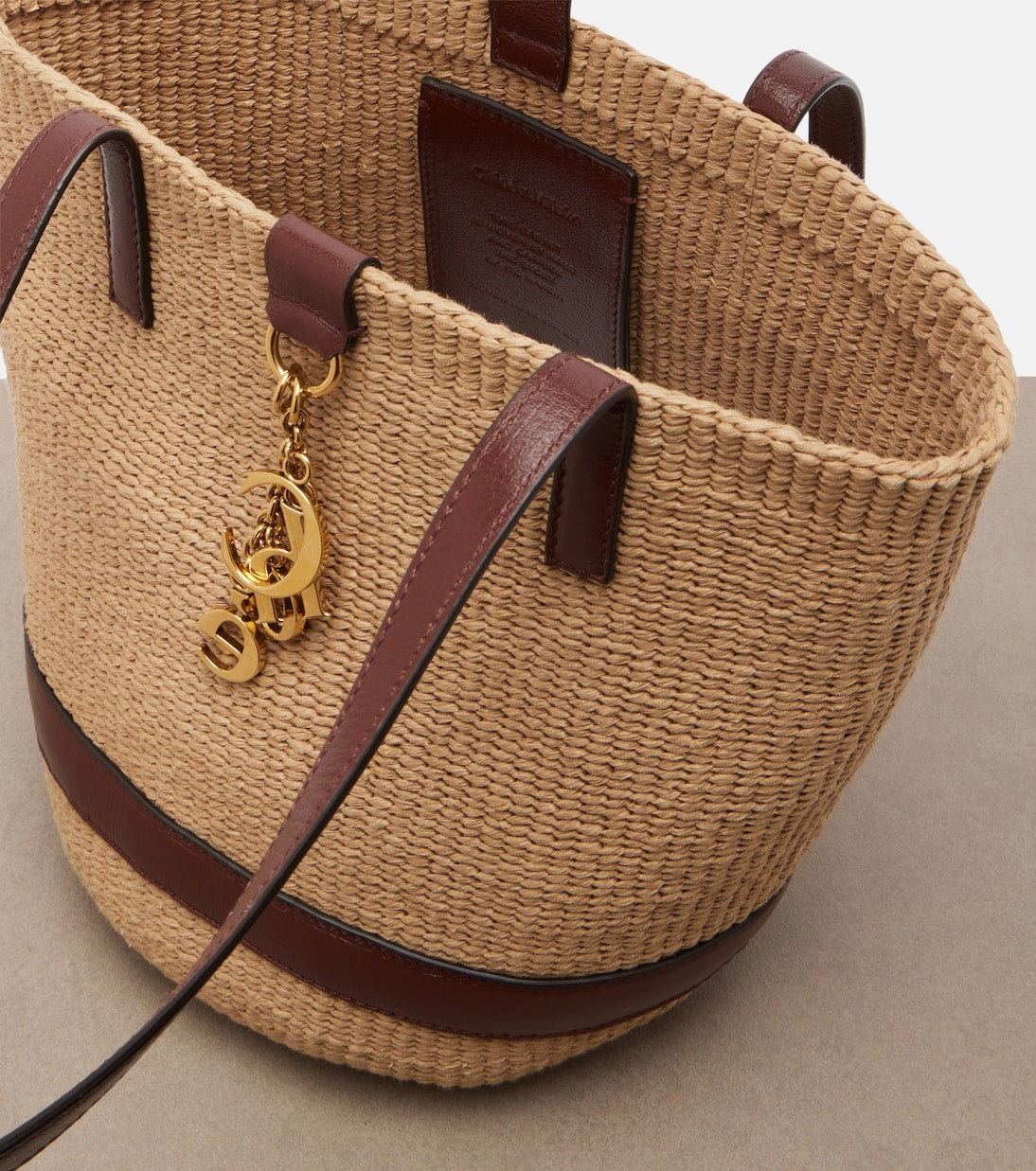 Chloé - Medium leather-trimmed basket bag
