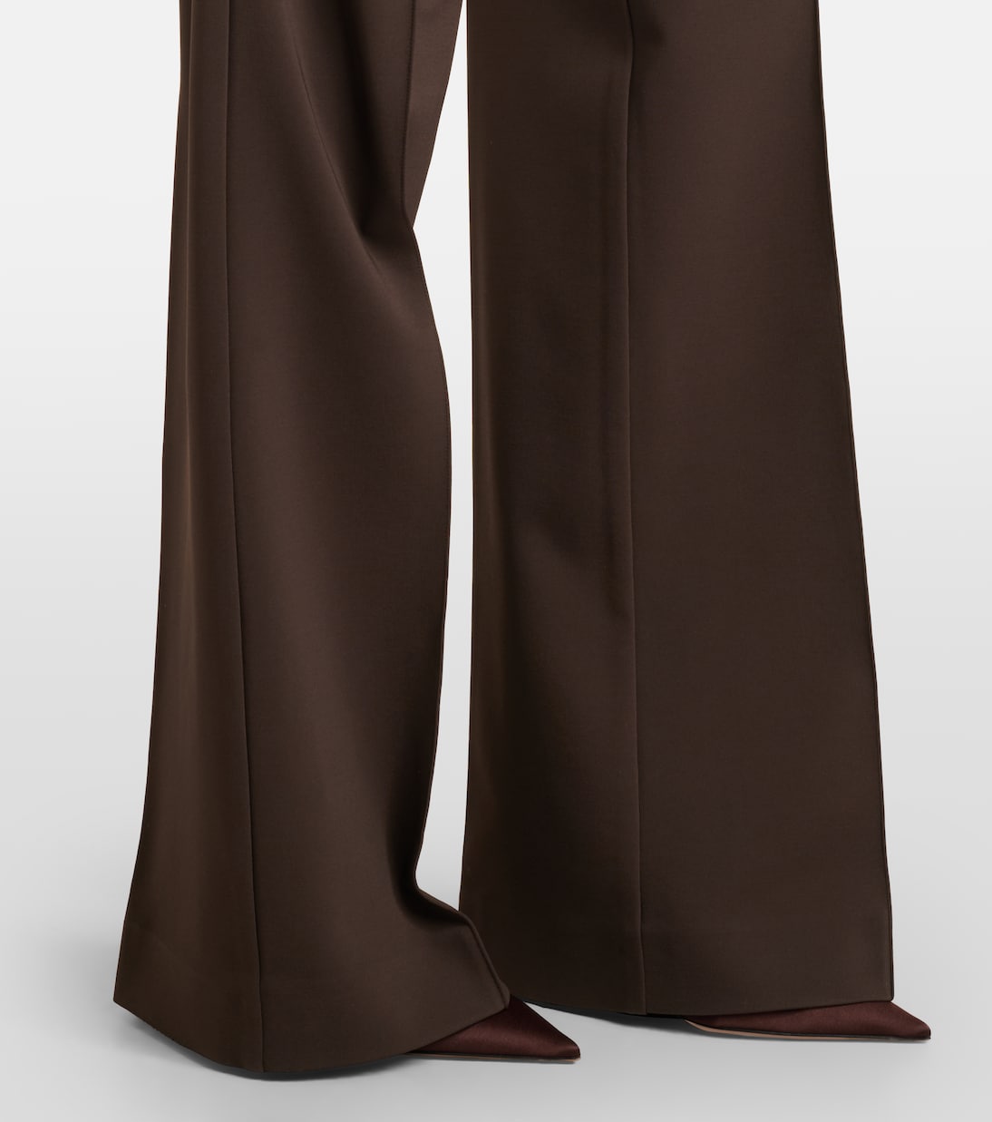 Sportmax - Belted crêpe straight pants