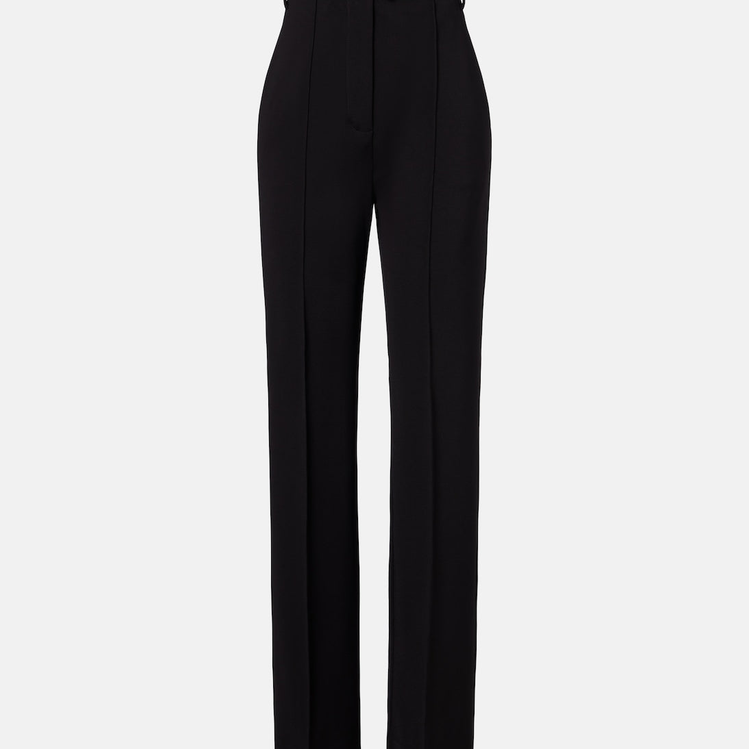 Sportmax - Belted crêpe straight pants